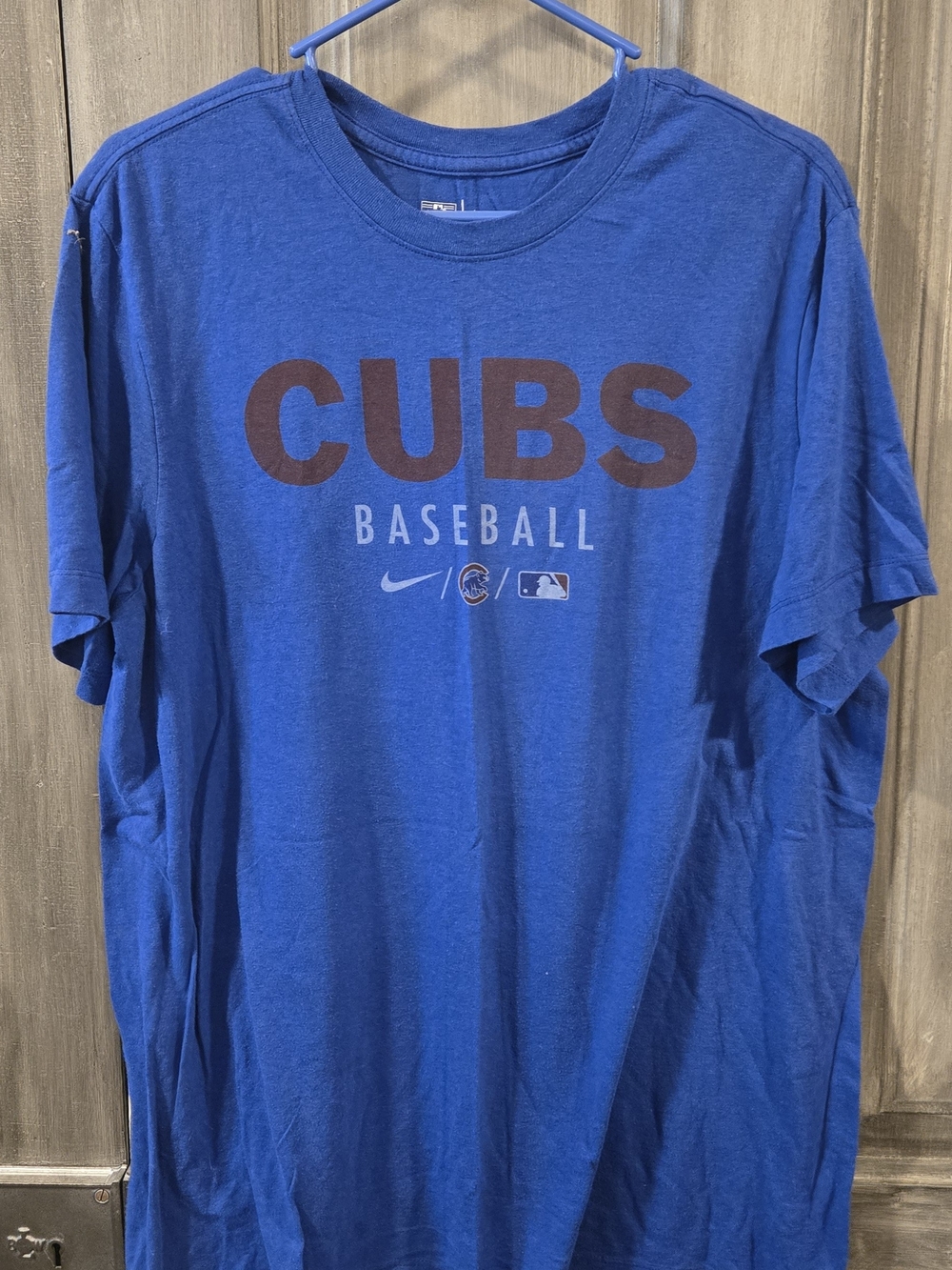 Nike Men's Chicago Cubs Blue Baseball T-Shirt